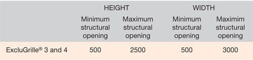 ExcluGrille-Dimensions-chart