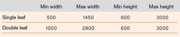 saverdoor non fire rated table without overpanel